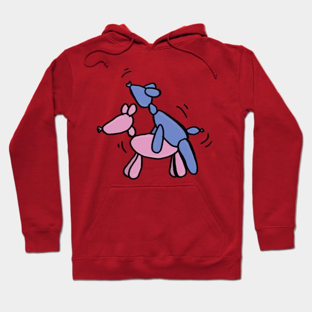 Ballon dogs making love Hoodie by matan kohn